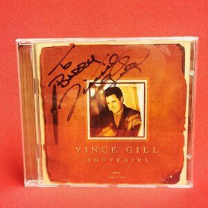 Vince Gill Souvenirs CD 1995 Signed